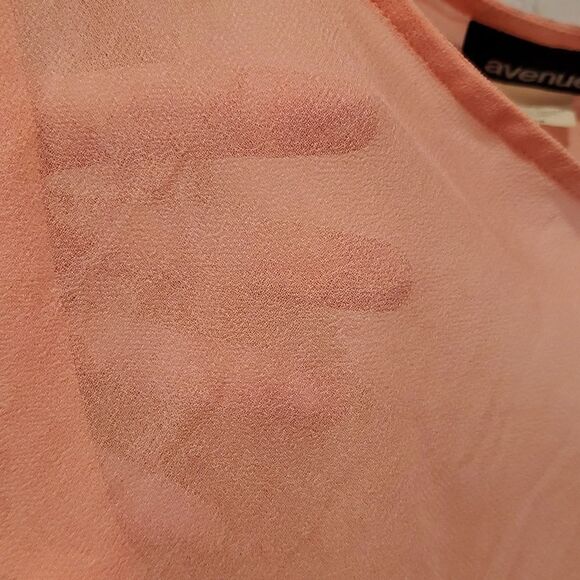 Avenue peach see through tank top - Picture 5 of 7